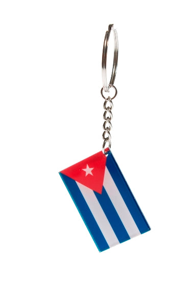 T0831 PORTACHIAVI CUBA bandiera PER ciondolo bracciale collana portachiavi UOMO DONNA